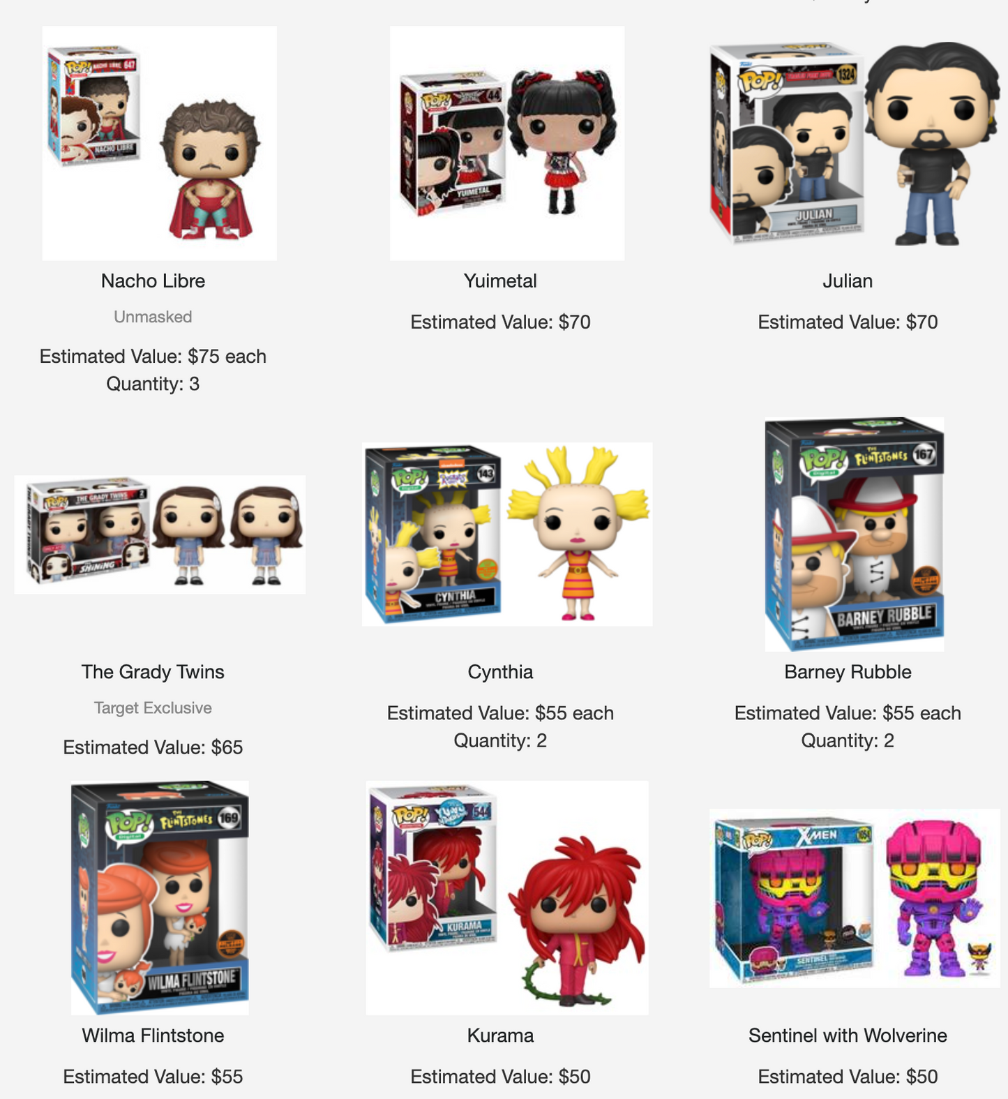 Funko POP Lot of 114 Items ($5,395 value)