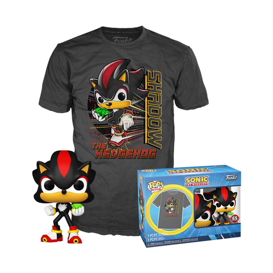 Funko Pop! Shadow the Hedgehog Pop! and T-Shirt Bundle Size M