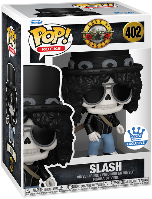 Funko Pop! Rocks Guns N Roses Slash (Skeleton) #402 Funko Shop Exclusi –  Gemini Collectibles