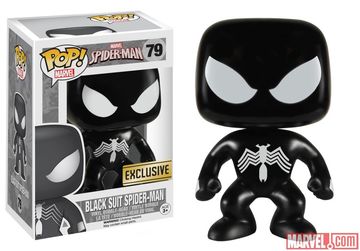 Funko Pop! Vinyl: Marvel Spider-Man- (Black Suit) #79 Exclusive With Protector