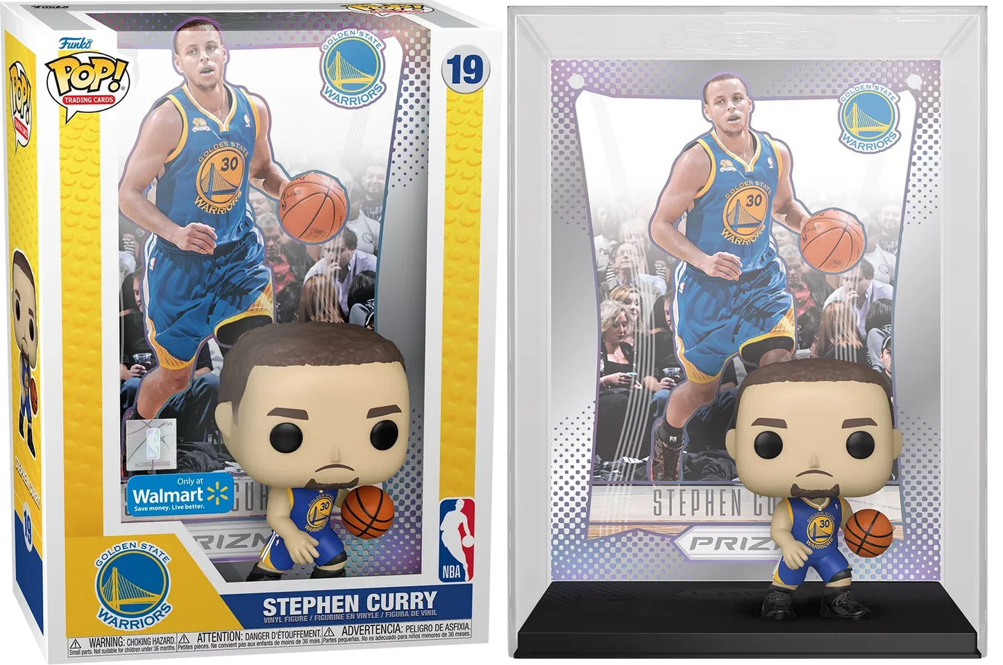 Funko POP! NBA Trading Cards: Stephen Curry #19 Walmart Exclusive