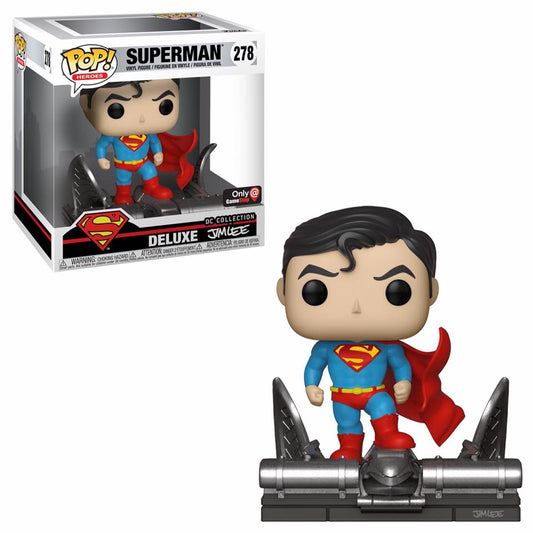 Funko Pop! Heroes: Superman #278 Deluxe Jim Lee Gamestop Exclusive