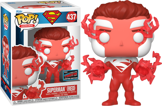 Funko Pop Heroes Superman New York Comic Con #437 Superman (Red) NYCC sticker
