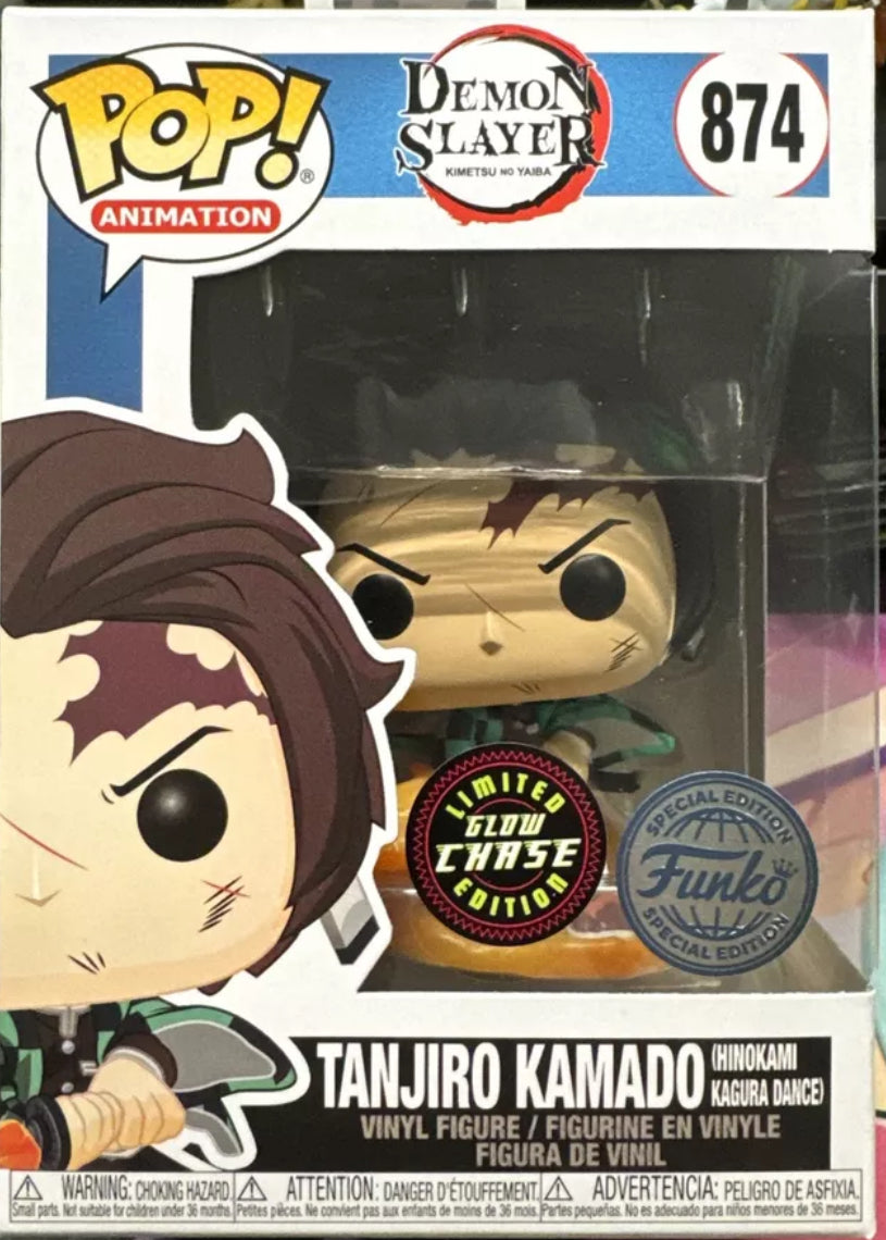 Funko Pop! Vinyl: Demon Slayer - Tanjiro Kamado (Hinokami Kagura Dance) Chase #874