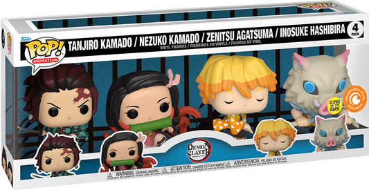 Funko Pop! Vinyl: Demon Slayer: 4 - Pack (New) Unopened Crunchyroll Exclusive