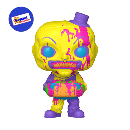 Funko Pop! Movies: Terrifier - Art The Clown with Head (Blacklight) - Gemini Collectibles Exclusive