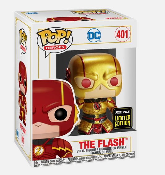 Funko POP! Heroes DC Comics: The Flash #401 [Reverse Metallic Imperial Palace] Limited Edition