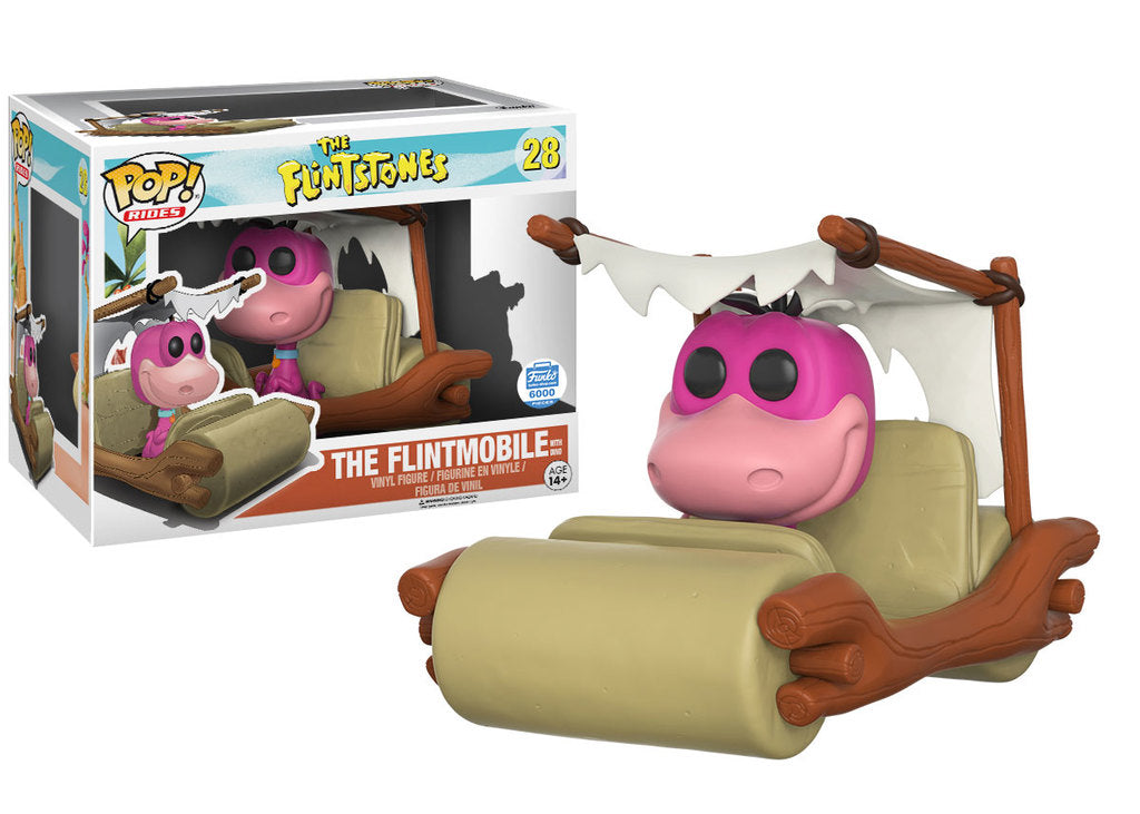 Funko Pop! Rides: The Flintstones - The Flintmobile with Dino #28 LE  6000