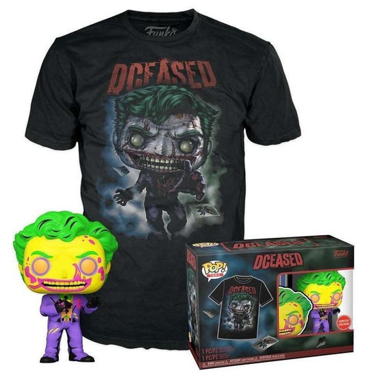 Funko Pop Black Light Deceased Joker Tees (GAME STOP). M. Brand NEW