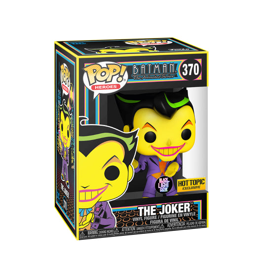 Funko Pop Heroes Batman the Animated Series The Joker 370 Black Light Hot Topic