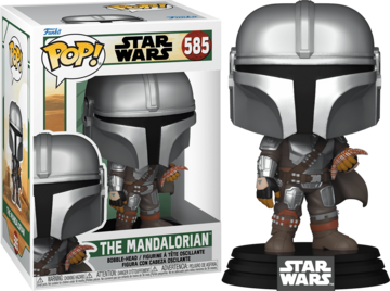 Funko Pop! STAR WARS: Book of Boba Fett- The Mandalorian with Pouch Figure #585