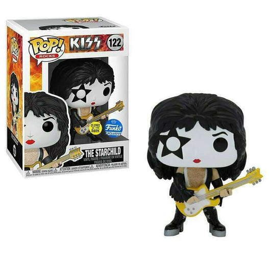 Funko Pop! KISS THE STARCHILD (Glow) Vinyl Figure Funko Exclusive #122