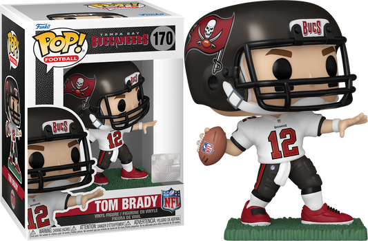 Funko Pop! Vinyl: Tampa Bay Buccaneers Tom Brady #170 White Jersey