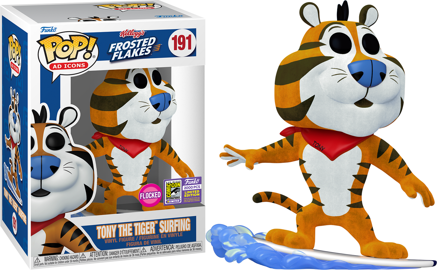 Funko POP! Ad Icons - Tony The Tiger SDCC 2023 Exclusive LE 2000 Flocked