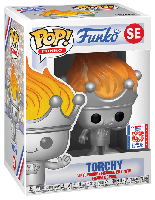 Funko Pop! 2021 Virtual Fundays Games Torchy SE Box Of Fun Exclusive