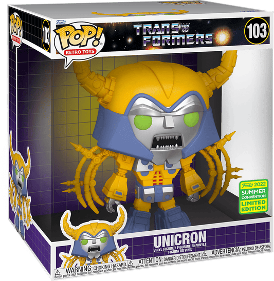 Funko Pop! Transformers 10 Inch Unicron #103 2022 Summer Convention Exclusive