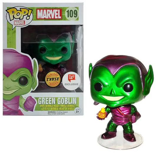 Funko Pop! Marvel - Green Goblin #109 Metallic Chase Walgreens Exclusive