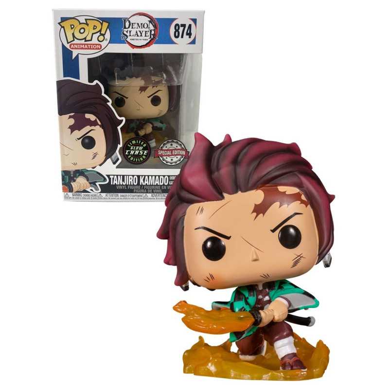 Funko Pop! Demon Slayer Tanjiro Kamado 874 (Hinokami Kagura) GITD CHASE