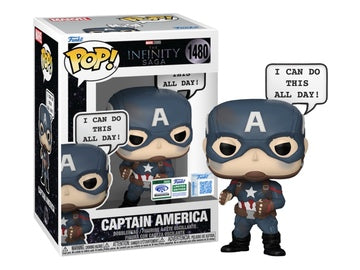 Funko POP! Vinyl: Captain America Figure WonderCon 2025 Exclusive Sticker